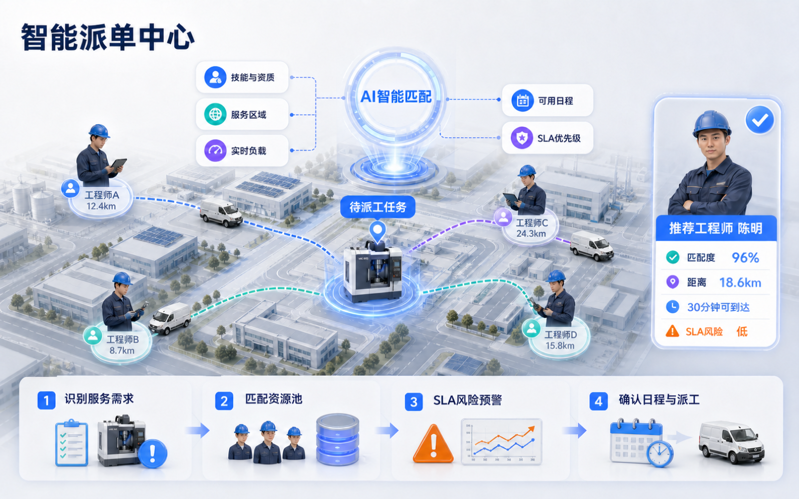 智能派单中心界面演示