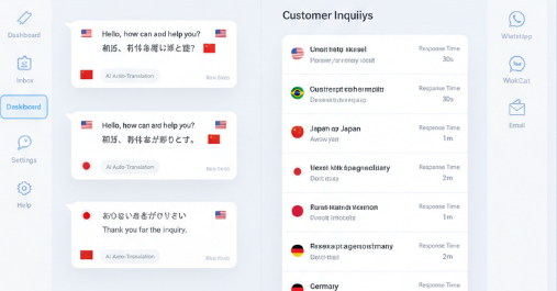 全球客户多语言连接与统一受理界面